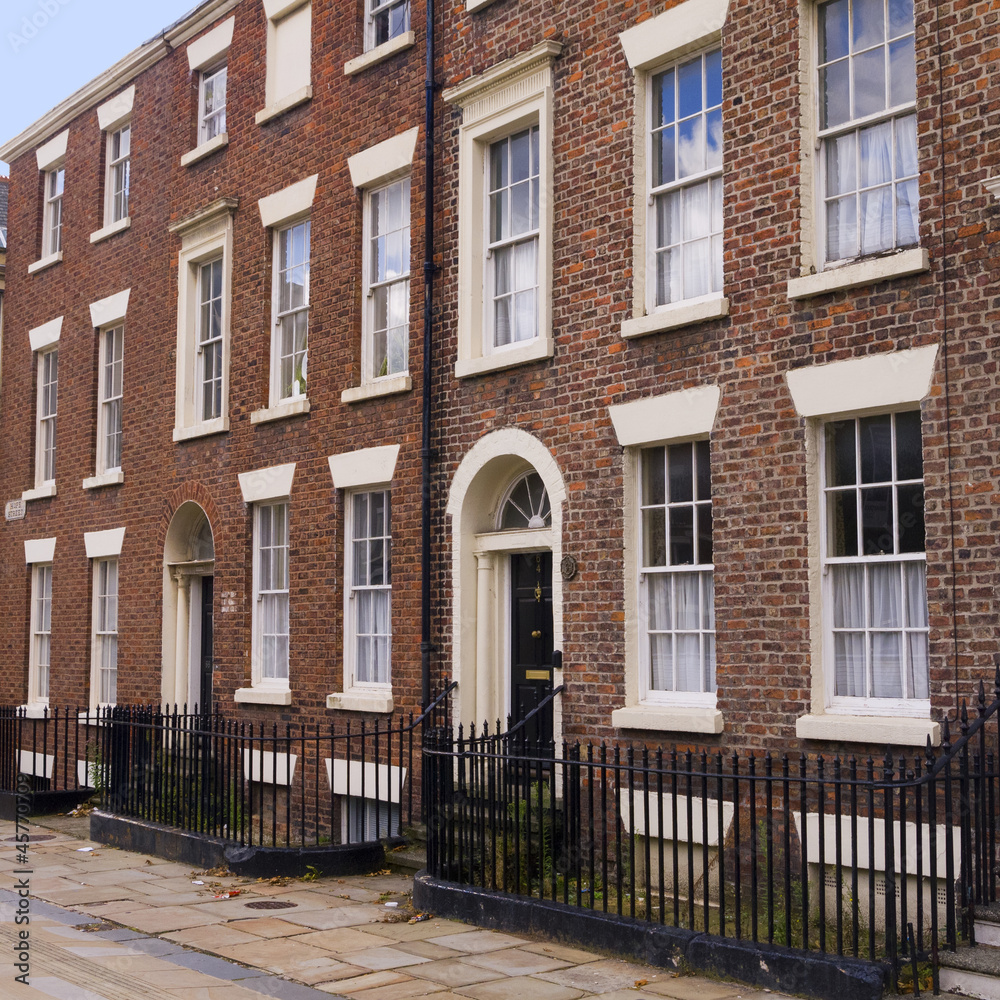 Georgian Buildings in Liverpool England