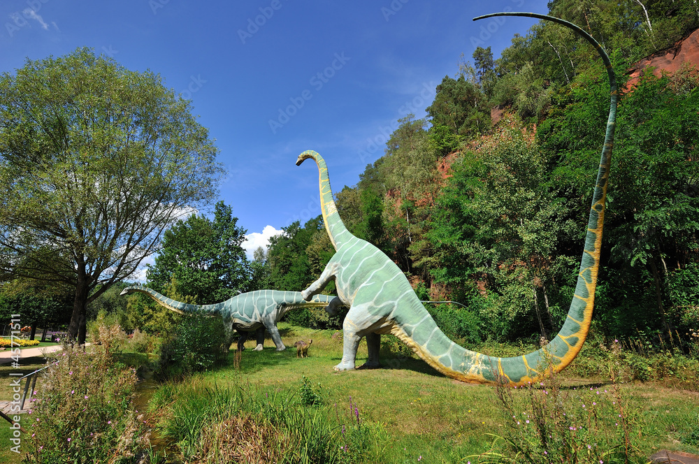 Fototapeta premium Wystawa dinozaurów Kaiserslautern Garden Show