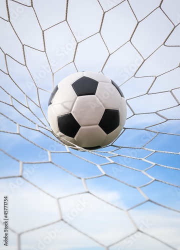 football in the goal net © tungphoto