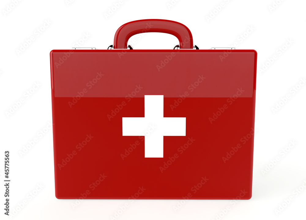 Red first aid kit Red first aid kit