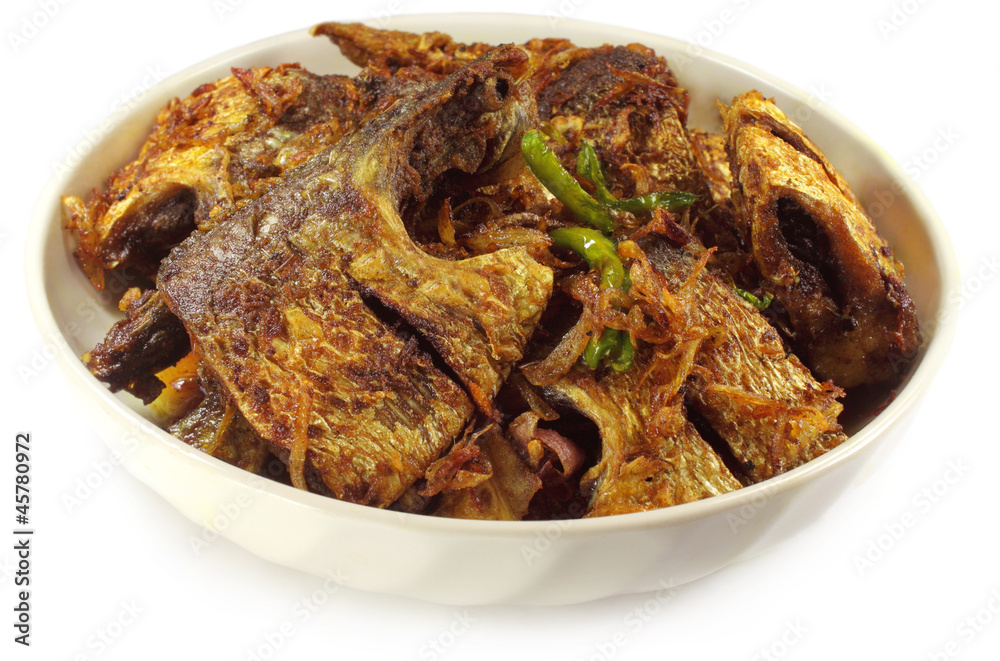 Popular fried hilsa or Ilish fish of Southeast Asia Popular fried hilsa or Ilish fish of Southeast Asia