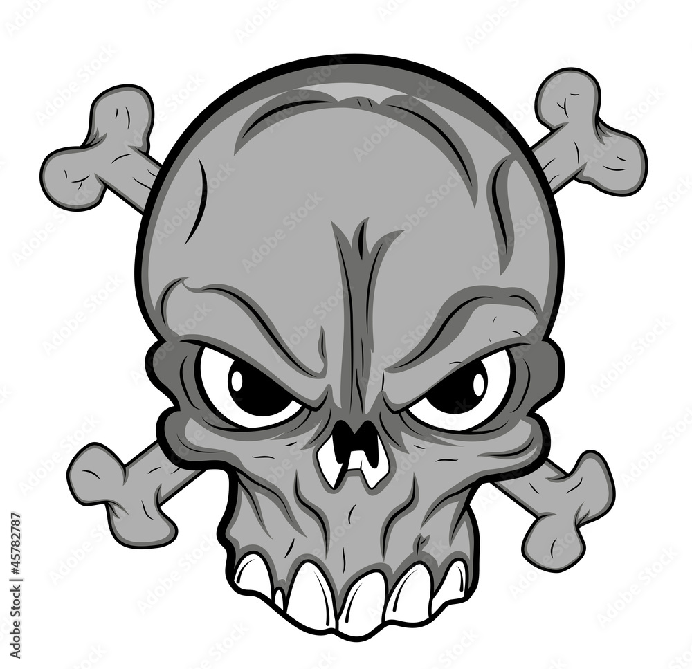 Fototapeta premium Skull Mascot tattoo Vector