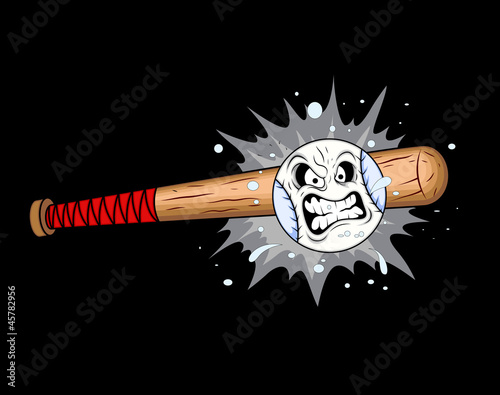 Baseball Mascot tattoo Vector