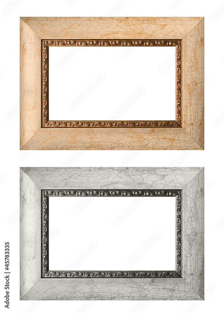 Empty picture frame isolated Empty picture frame isolated