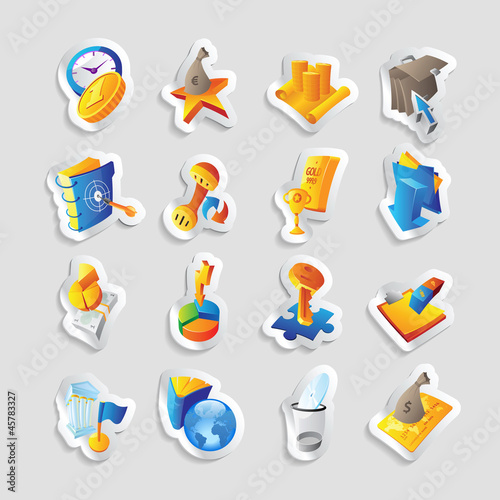 Icons for business and finance