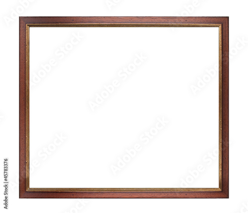Empty picture frame isolated