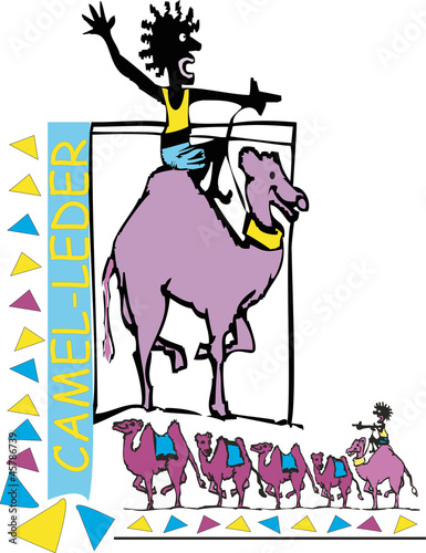 Camel leder