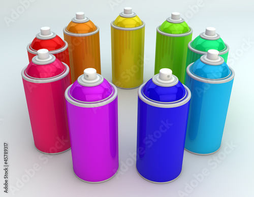 spray cans