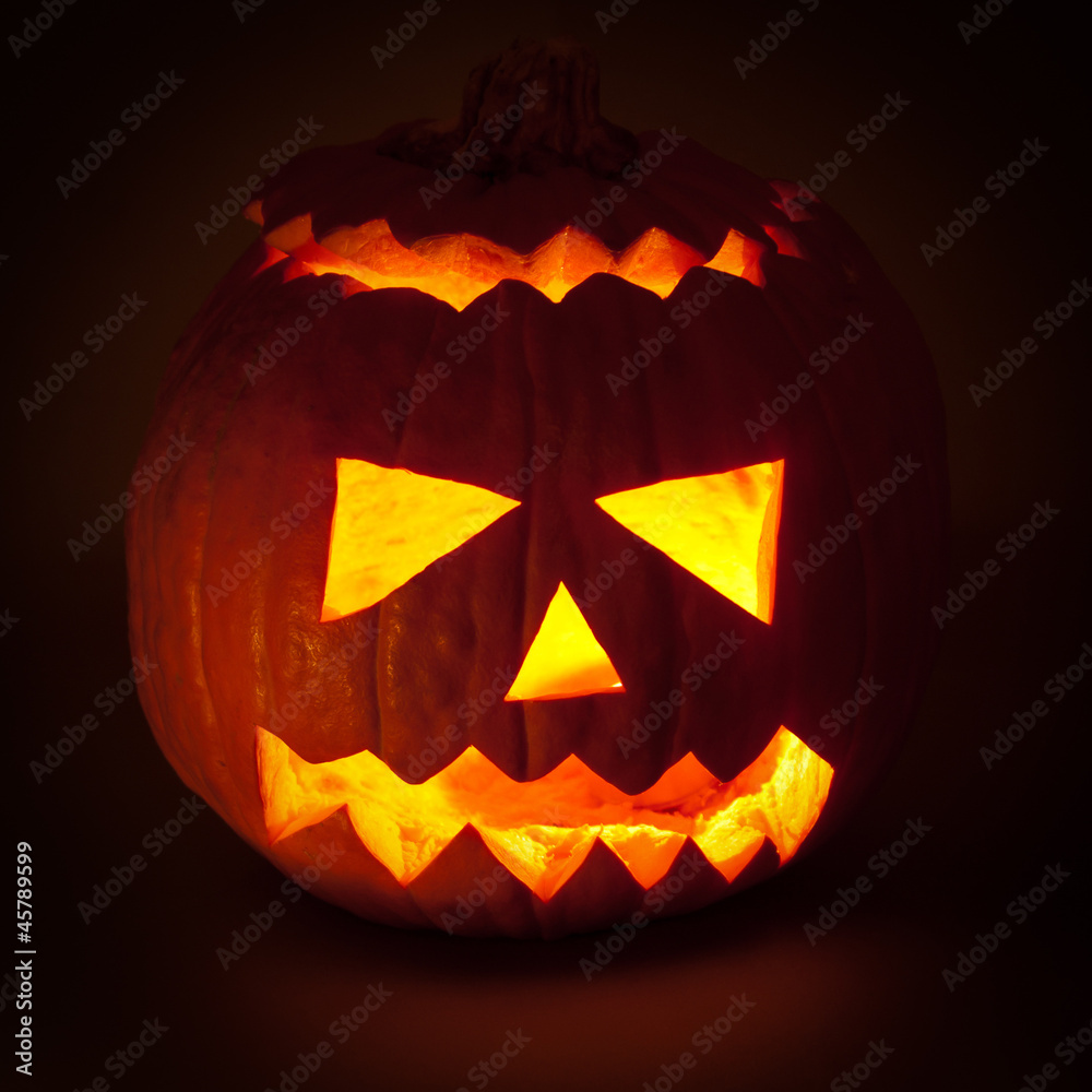 Halloween pumpkin - obrazy, fototapety, plakaty 
