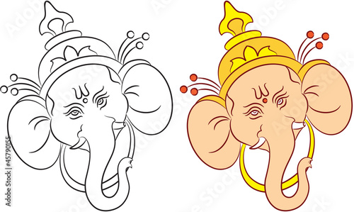 Ganesha Calligraphic