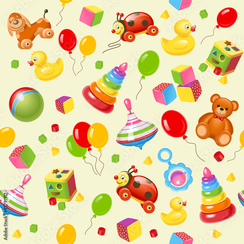 Toy seamless background