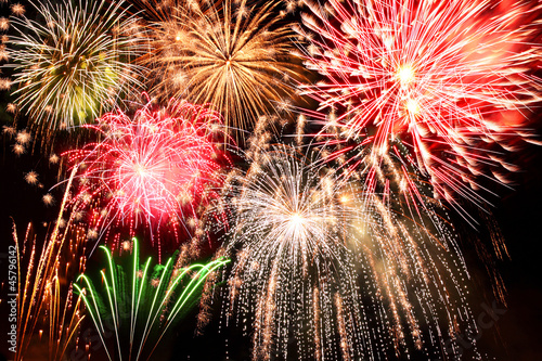 buntes Feuerwerk