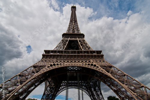 Eiffel Tower, the famous iron tower at daytime