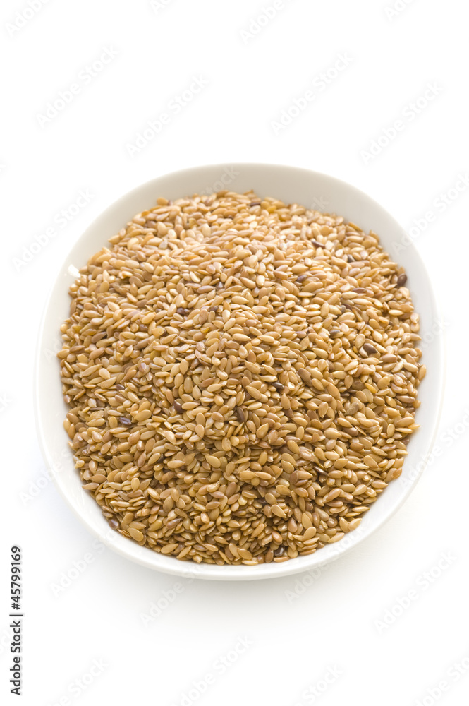 linseed or flaxseed isolated linseed or flaxseed isolated