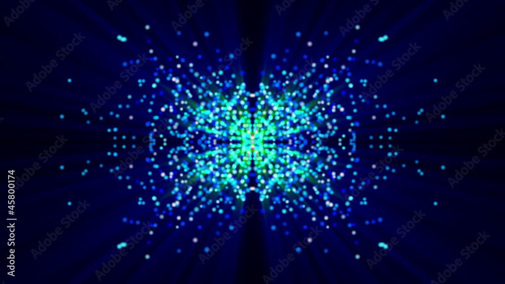 futuristic technology video – particle object – loop HD