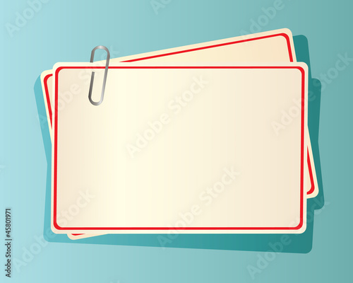 cards and clip