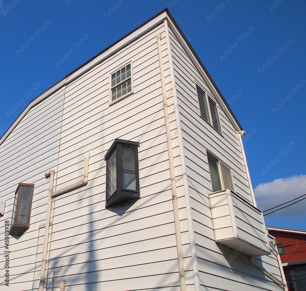 White small house in Tokyo, Japan White small house in Tokyo, Japan