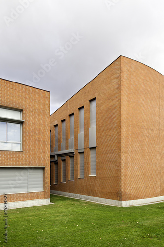 Modern brick building