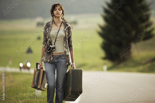 Tableau sur toile Travel on the road