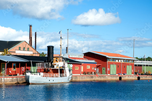 Im Hafen von Oskarshamn, Schweden photo