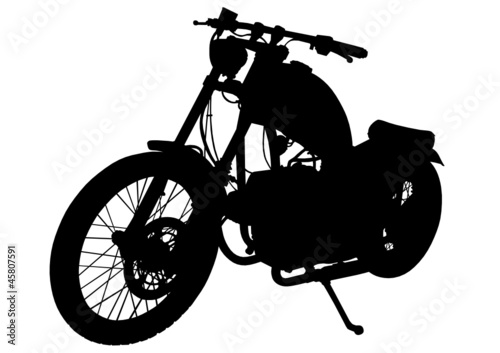 Retro motobike vehicle