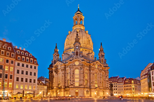 Dresdner Frauenkirche am Abend