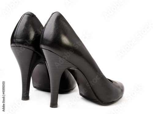 Tall black shoes