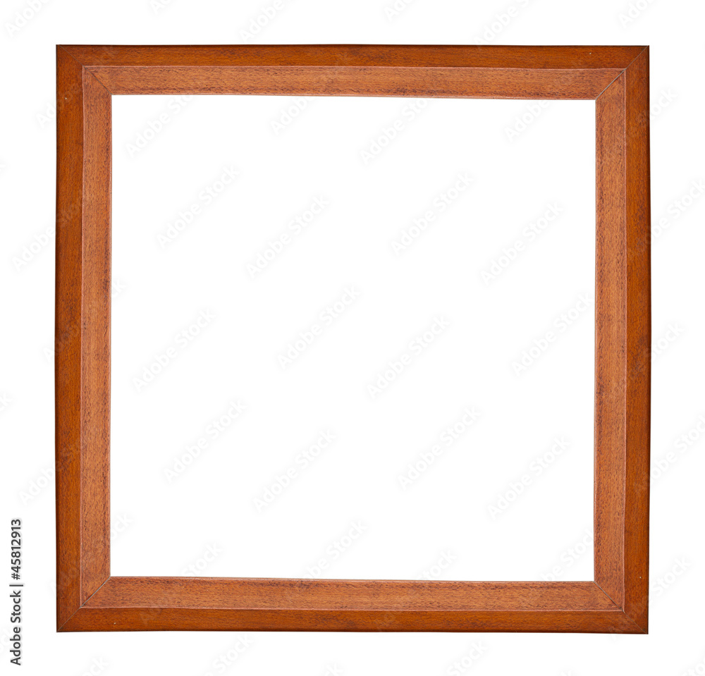 Wooden frame isolated on white background Wooden frame isolated on white background
