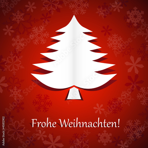 Weihnachtsbaum Grußkarte