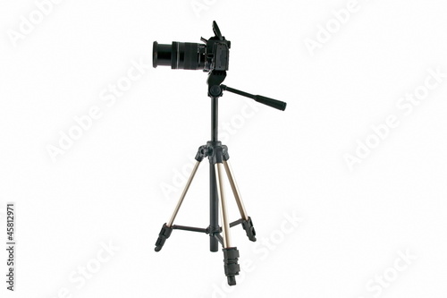 a tripod for video and photo shoot with a camera