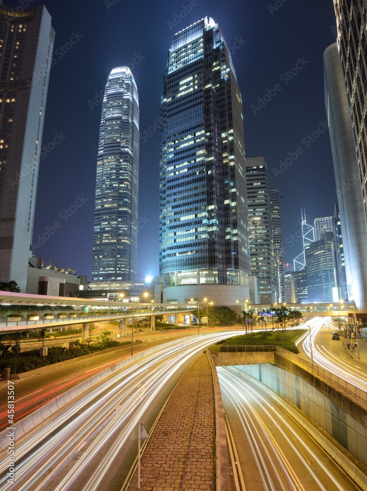 Naklejka premium Hong Kong International Financial Center