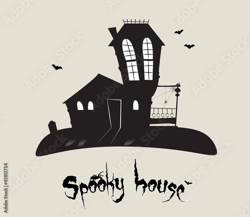 Spooky house in vector, EPS10
