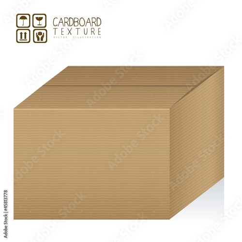 textured cardboard box