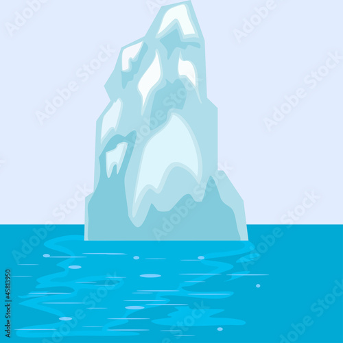 Iceberg in the sea. eps10