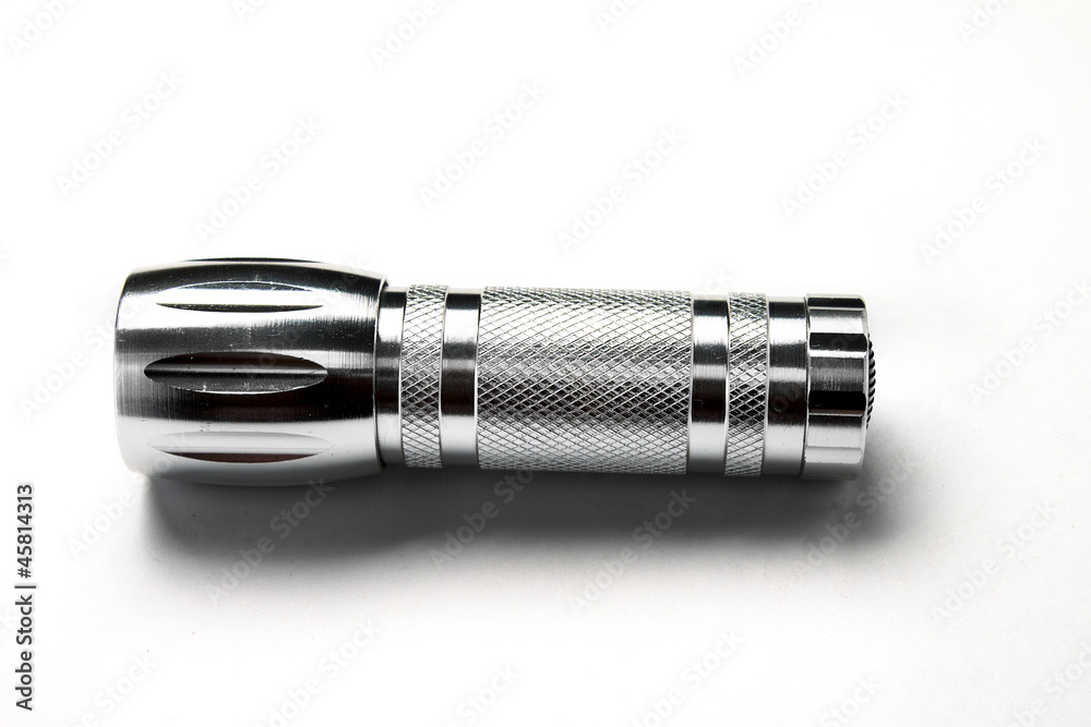 flashlight on the white background flashlight on the white background