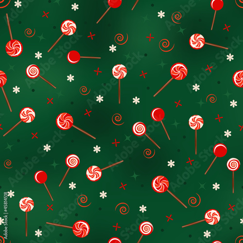 Seamless pattern with lollipops