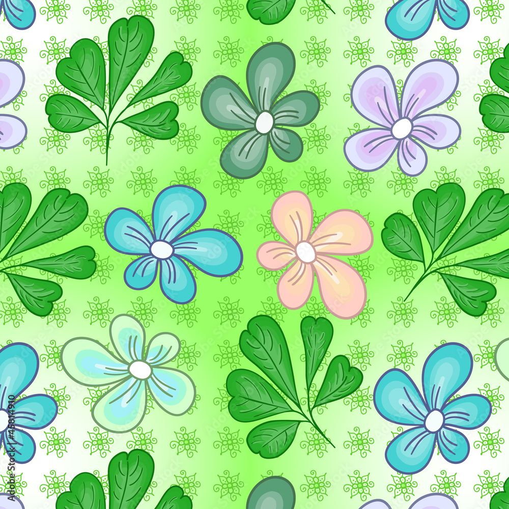 Seamless background with flowers Seamless background with flowers