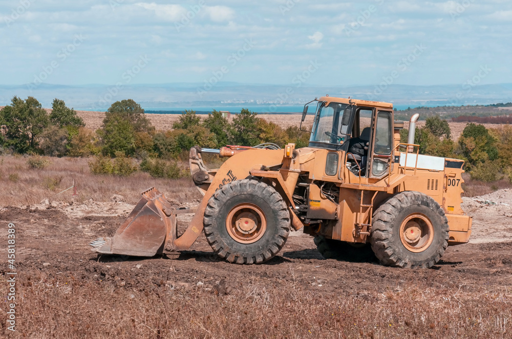 Obraz premium Construction and repair of roads and highways