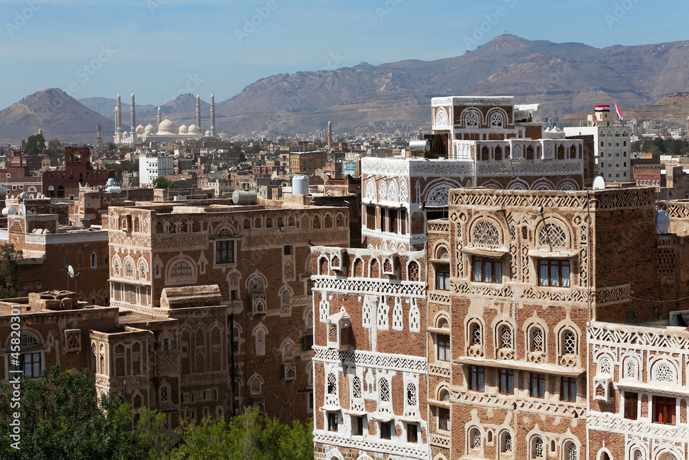 Buildings of Sana city, Yemen
