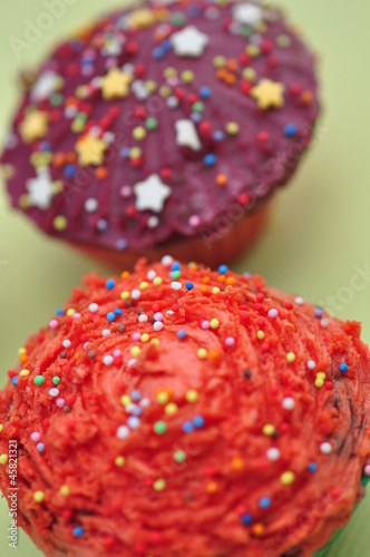 Cupcake Rouge et Violet