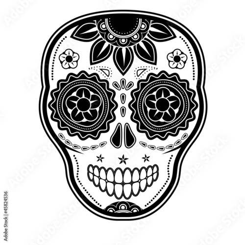 Day of the dead sugar skull