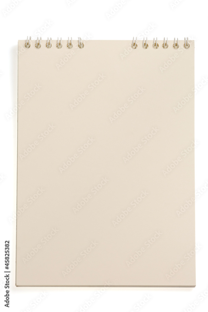 notepad isolated on white notepad isolated on white
