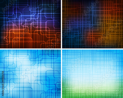 set of abstract backgrounds  eps10 vector