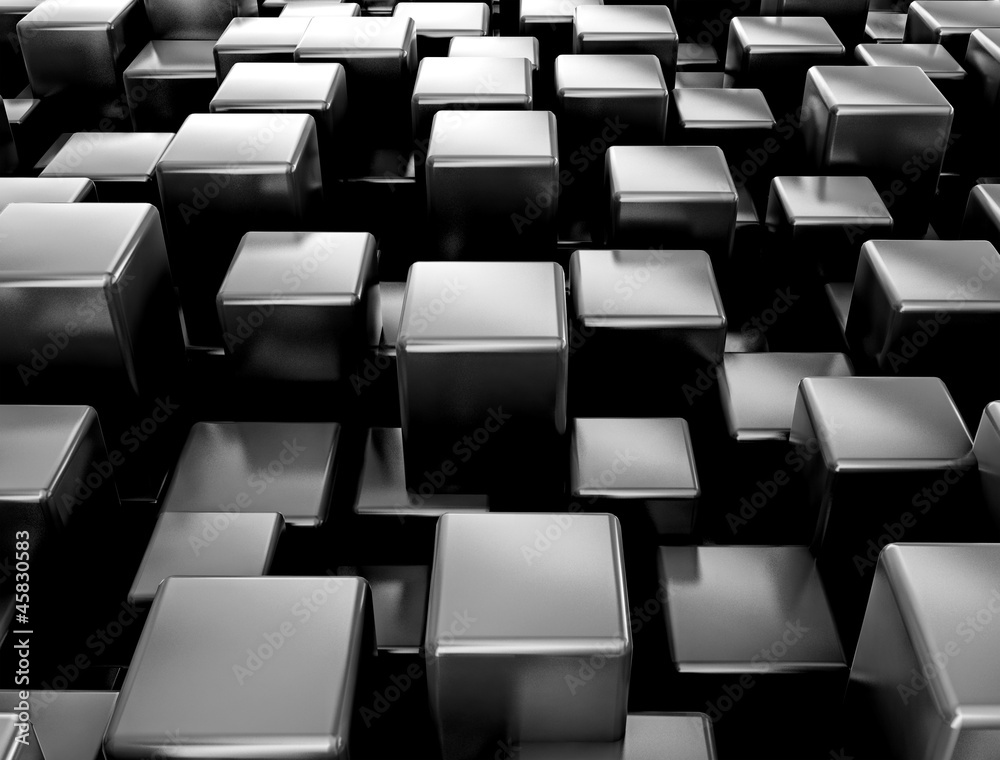 Abstract digital 3d blocks background Abstract digital 3d blocks background