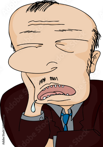 Drooling Man Asleep