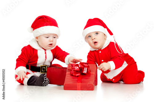 babies boys in Santa Claus ...