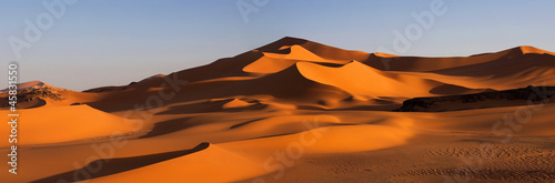 Panorama of desert  Africa  Algeria