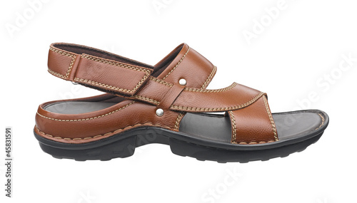 Travel and leisure with comfortable leather sandal
