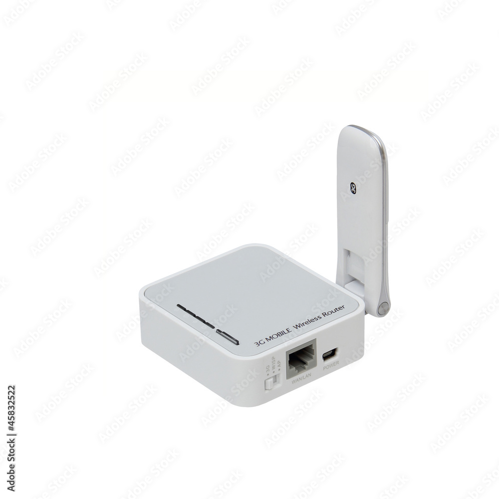 3G mobile wireless USB router. Stock Photo | Adobe Stock