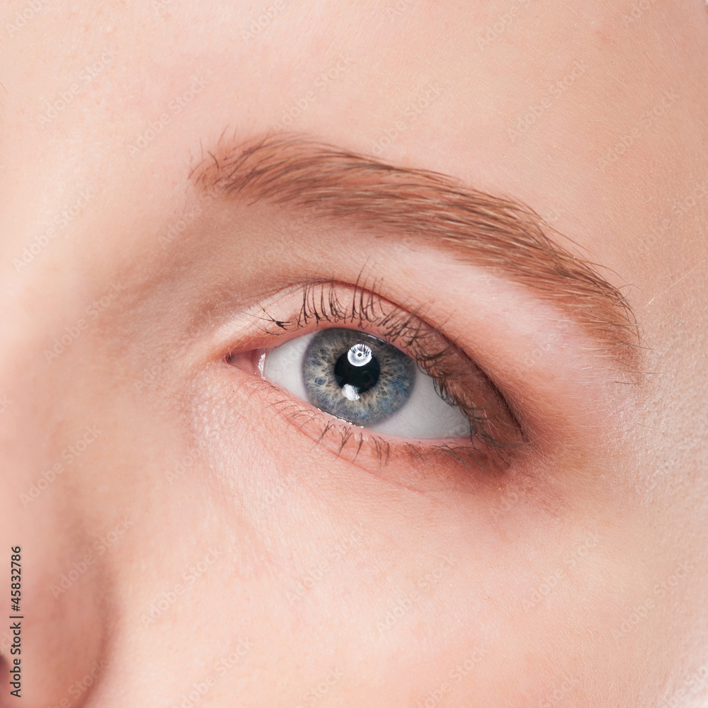 Obraz premium Part of woman face: closeup eye